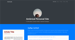 Desktop Screenshot of ambrizal.net