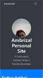 Mobile Screenshot of ambrizal.net